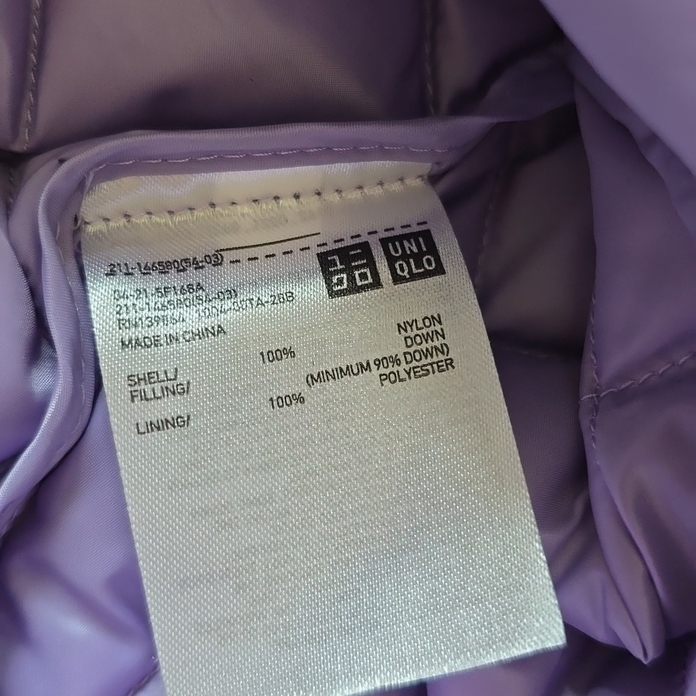 Uniqlo Women's Quilted Jacket - Lavender - Picture 6 of 16